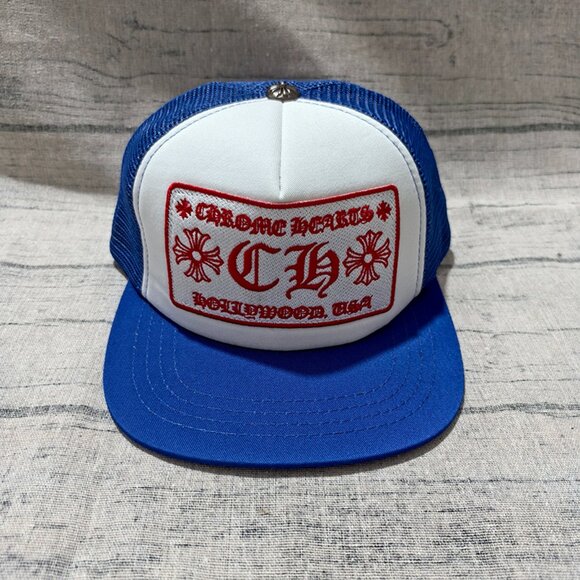 Chrome Hearts Other - Chrome Hearts Blue Embroidered Trucker Hat